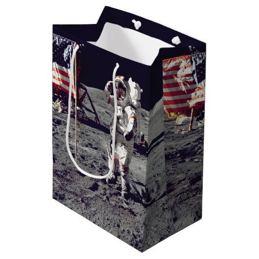 Moonwalk Apollo 17 Mittlere Geschenktüte (Vorderseite Schrägansicht)