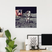 Moonwalk Apollo 17 Poster (Heimbüro)