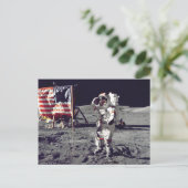 Moonwalk Apollo 17 Postkarte (Stehend Vorderseite)