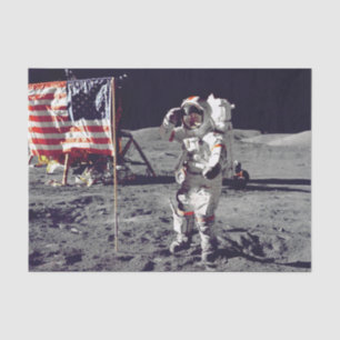 Moonwalk Apollo 17 Seidenpapier