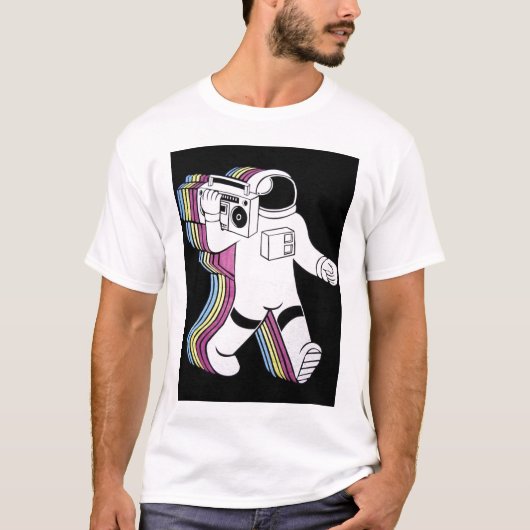 Moonwalk boombox T-Shirt (Vorderseite)