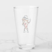 Moonwalk Pizza - Legendärer Pop Slice Art Glas (Rückseite)