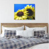 Moonwalker Sonnenblumen suchen nach Himmel Leinwanddruck (Insitu (Schlafzimmer))