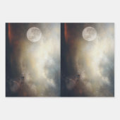 Moonwatcher Bear Art Decoupage Paper Geschenkpapier Set (Vorderseite 3)