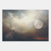 Moonwatcher Bear Art Decoupage Paper Geschenkpapier Set (Vorderseite 2)