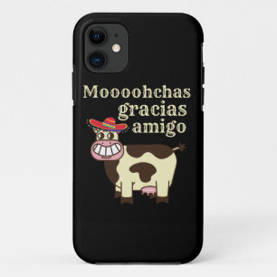 MOOOHCHAS GRACIAS AMIGO lustiges Cinco de mayo Kuh Case-Mate iPhone Hülle