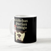 MOOOHCHAS GRACIAS AMIGO lustiges Cinco de mayo Kuh Kaffeetasse (Vorderseite Links)