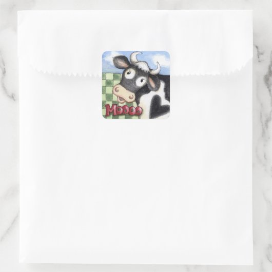 Moooo - Stickers (Tasche)
