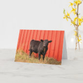 Mooooo Karte (Gelbe Blume)