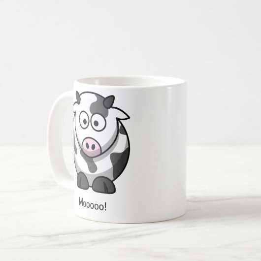 Mooooo! Kuh-Tasse Kaffeetasse (Vorderseite Links)