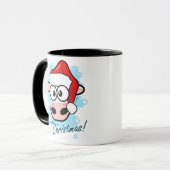 Mooooooy Weihnachtsfestliche Kuh Tasse (Vorderseite Links)