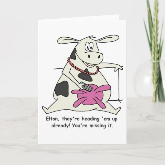 Mooooove sie heraus! Die Gruß-Karte Karte (Vorderseite)