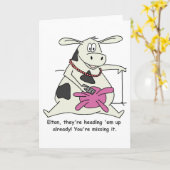 Mooooove sie heraus! Die Gruß-Karte Karte (Gelbe Blume)