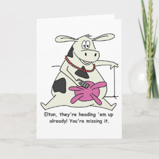 Mooooove sie heraus! Die Gruß-Karte Karte