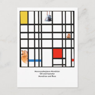 Mooosterpiece Mondrian Postkarte