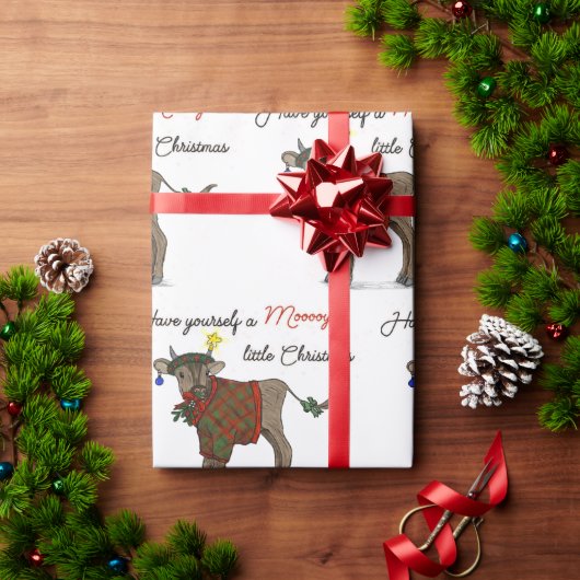 Moooy Christmas Geschenkpapier (Feiertagsgeschenk)
