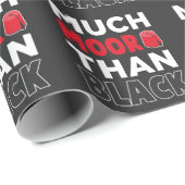 Moor American African Much Moor als Black Geschenkpapier (Rolleneckpunkt)