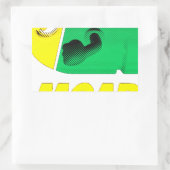 Moor Rechteckiger Aufkleber (Tasche)