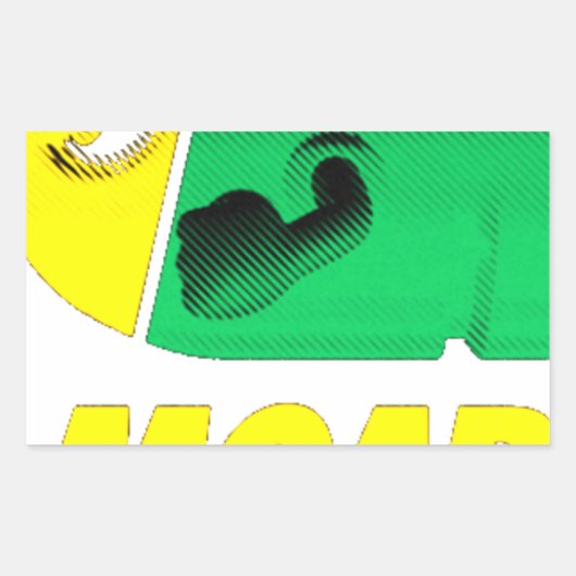 Moor Rechteckiger Aufkleber (Vorderseite)