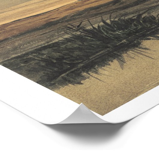 Moor with windmill poster (Ecke)