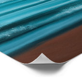 Mooraufstieg über aquamarines Meer Poster (Ecke)