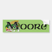 Moore Celtic Dragon Autoaufkleber (Vorne)