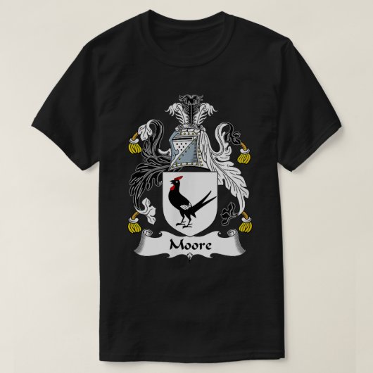 Moore Coat of Arms  Family Crest  T-Shirt (Design vorne)