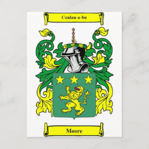 Moore Coat of Arms Postkarte