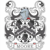 Moore Familienwappen Aufkleber (Vorderseite)