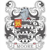 Moore Familienwappen Aufkleber (Vorderseite)