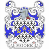 Moore Familienwappen Aufkleber (Vorderseite)