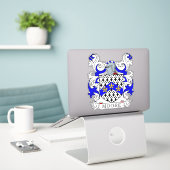Moore Familienwappen Aufkleber (Laptop auf Schreibtisch)