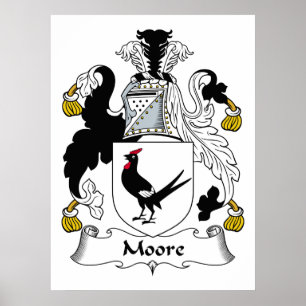 Moore Familienwappen Poster