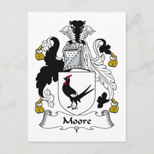 Moore Familienwappen Postkarte