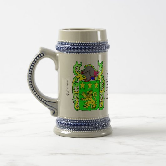 Moore-Familienwappen Stein Bierglas (Links)