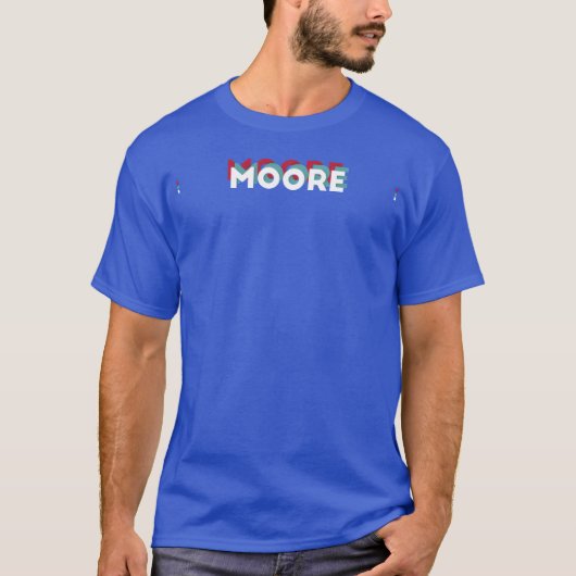Moore Name Funny Name Moore 80s theme T-Shirt (Vorderseite)