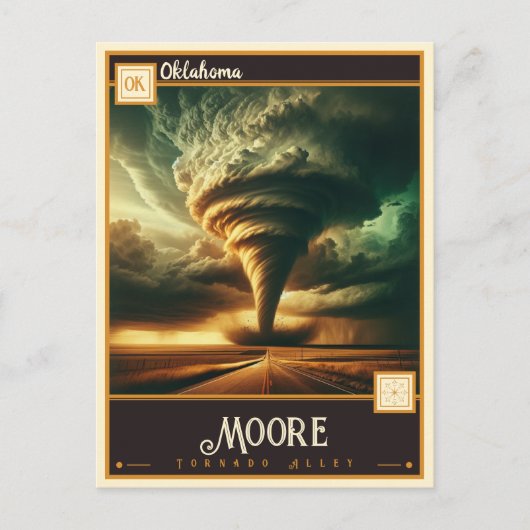 Moore, Oklahoma | VINTAG Postkarte (Vorderseite)