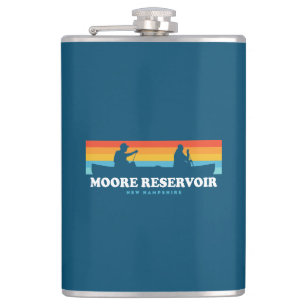 Moore Reservoir New Hampshire Canoe Flachmann