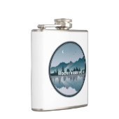 Moore Reservoir New Hampshire Reflection Flachmann (Rechts)