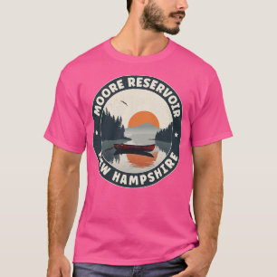 Moore Reservoir New Hampshire Sonnenuntergang T-Shirt