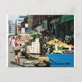 Moore Street Dublin City, Irland Holiday Postcard Postkarte