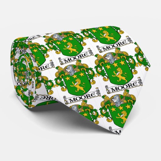 Moore-Wappen Krawatte (Gerollt)