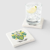 Moore-Wappen Steinuntersetzer (Seitenansicht)