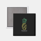 Moorea-Ananas  Magnet (Vorderseite/Rückseite)
