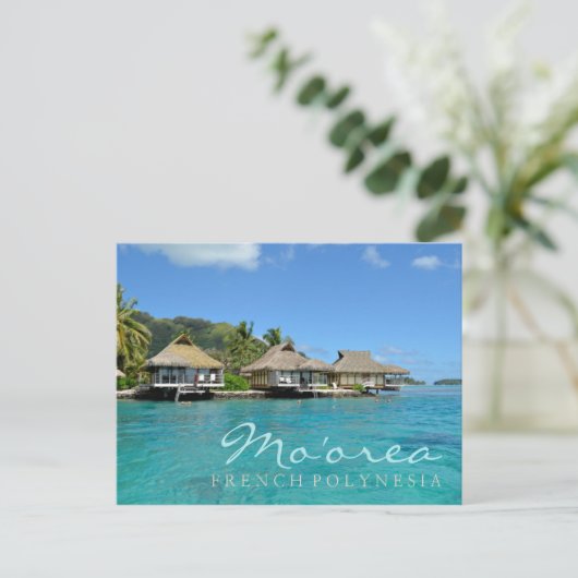 Moorea auf Französisch-Polynesien mit luxuriösen B Postkarte (Stehend Vorderseite)