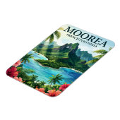 Moorea Französisch-Polynesien Magnet (Linke Seite)