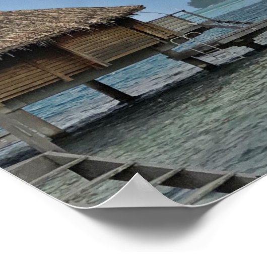 Moorea, Französisch-Polynesien Poster (Ecke)