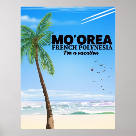 Mo'orea Französisch-Polynesien Poster (Vorne)