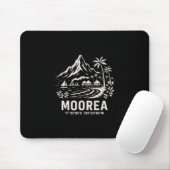 Moorea Island French Polynesia Beach Vacation  Mousepad (Mit Mouse)