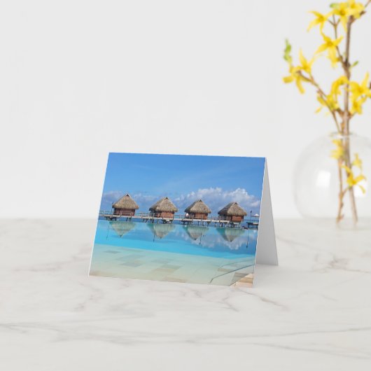 Moorea Mirror Note Card Karte (Gelbe Blume)